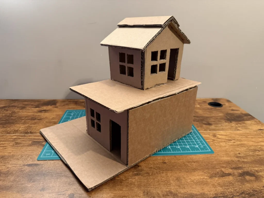 How to Make a Cardboard House? DIY cardboard