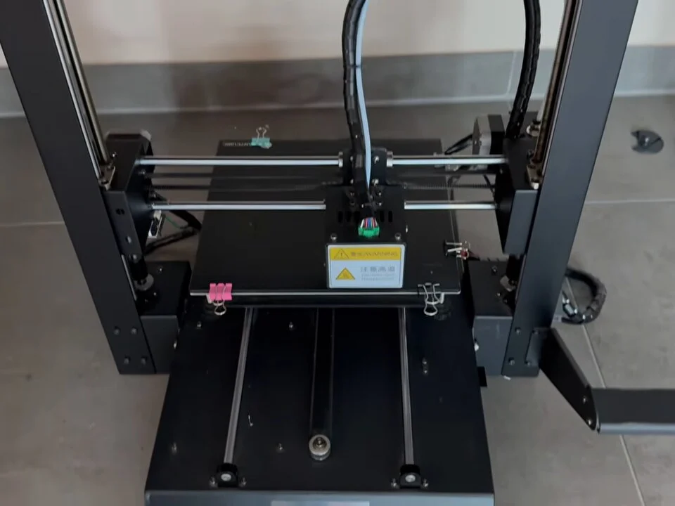 New 3D printer standing on the floor